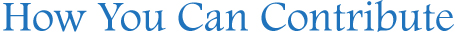 Heading How You Can Contribute Image
